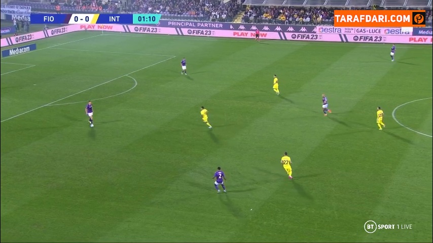 خلاصه بازی فیورنتینا 3-4 اینتر (سری آ - 2022/23)