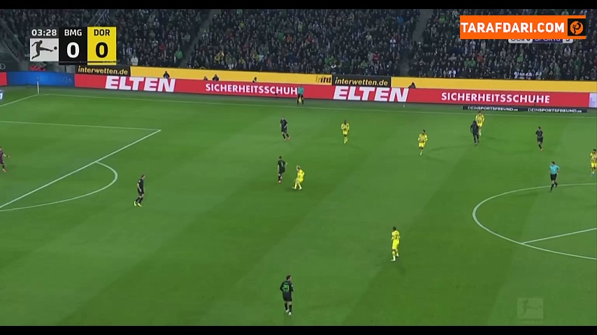 گل یوناس هافمن به دورتموند (مونشن گلادباخ 1-0 دورتموند)