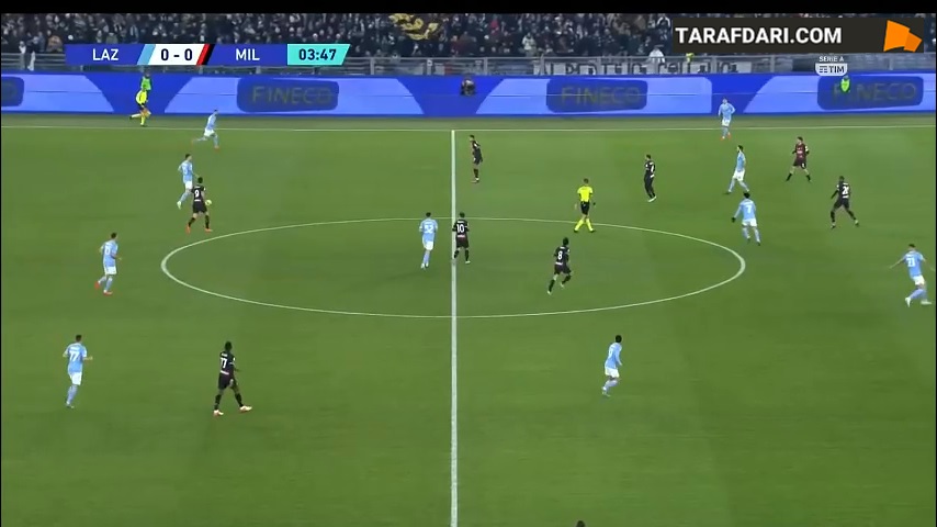 خلاصه بازی لاتزیو 4-0 میلان (سری آ - 2022/23)