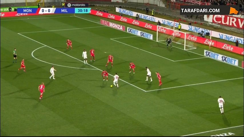 گل زیبای جونیور مسیاس به مونتزا (مونتزا 0-1 میلان)