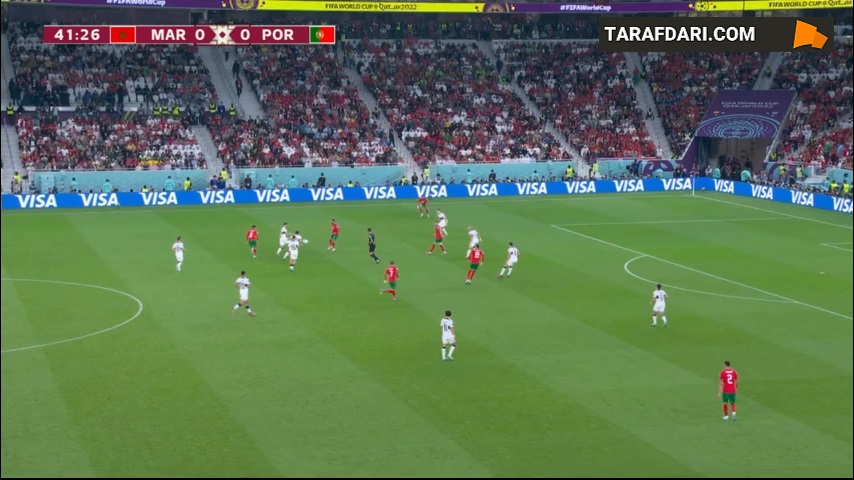 گل یوسف النصیری به پرتغال (مراکش 1-0 پرتغال) 