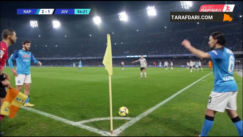 گل امیر رحمانی به یوونتوس (ناپولی 3-1 یوونتوس)