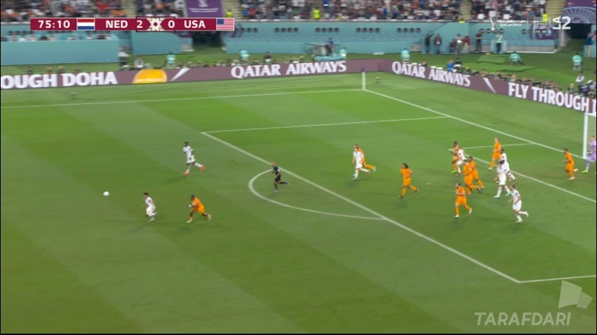گل جالب و زیبای حاجی رایت به هلند (هلند 2-1 آمریکا)