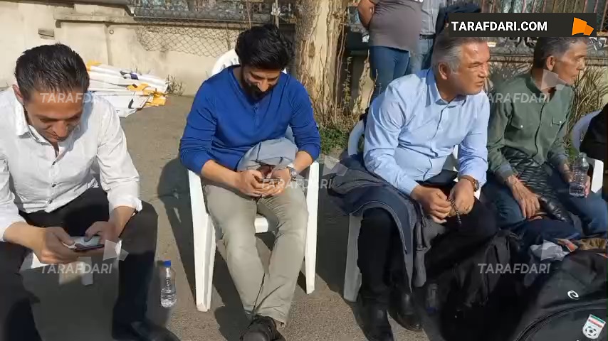 نیمکت پیشکسوتان پرسپولیس با حضور مجتبی محرمی و حمید استیلی، کادرفنی و اردلان آشتیانی به عنوان میهمان / فیلم