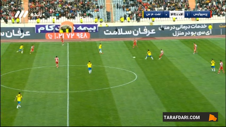 گل تماشایی و انفرادی مهدی ترابی به نفت مسجد سلیمان (پرسپولیس 2-0 نفت مسجد سلیمان)