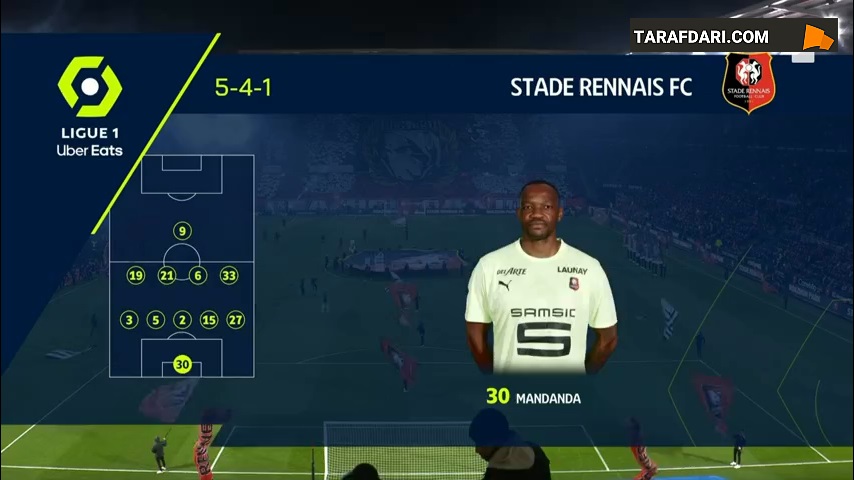 خلاصه بازی رن 1-0 پاری سن ژرمن (لیگ یک فرانسه - 2022/23)