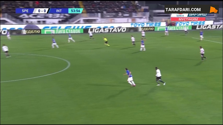 گل دنیل مالدینی به اینتر (اسپتزیا 1-0 اینتر)