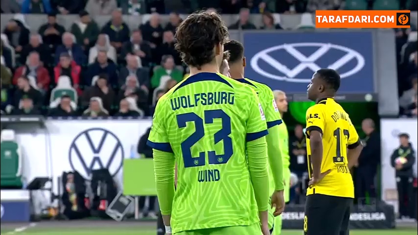خلاصه بازی وولفسبورگ 2-0 دورتموند (بوندسلیگا - 2022/23)