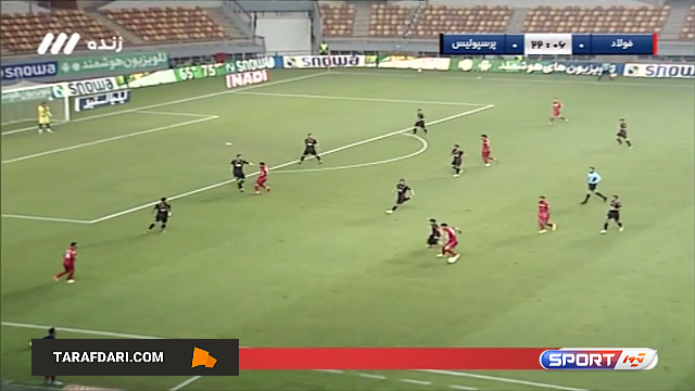 گل زیبای روبرتو تورس به پرسپولیس (فولاد 1-0 پرسپولیس)