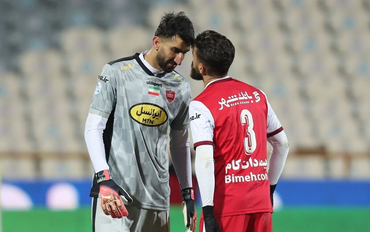 بوسه فرشاد فرجی بر بینی بیرانوند + عکس