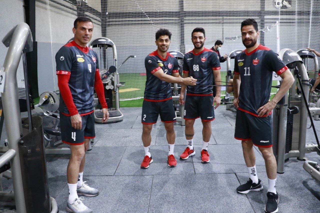 تمرین پرسپولیسی ها در مجموعه سید جلال حسینی