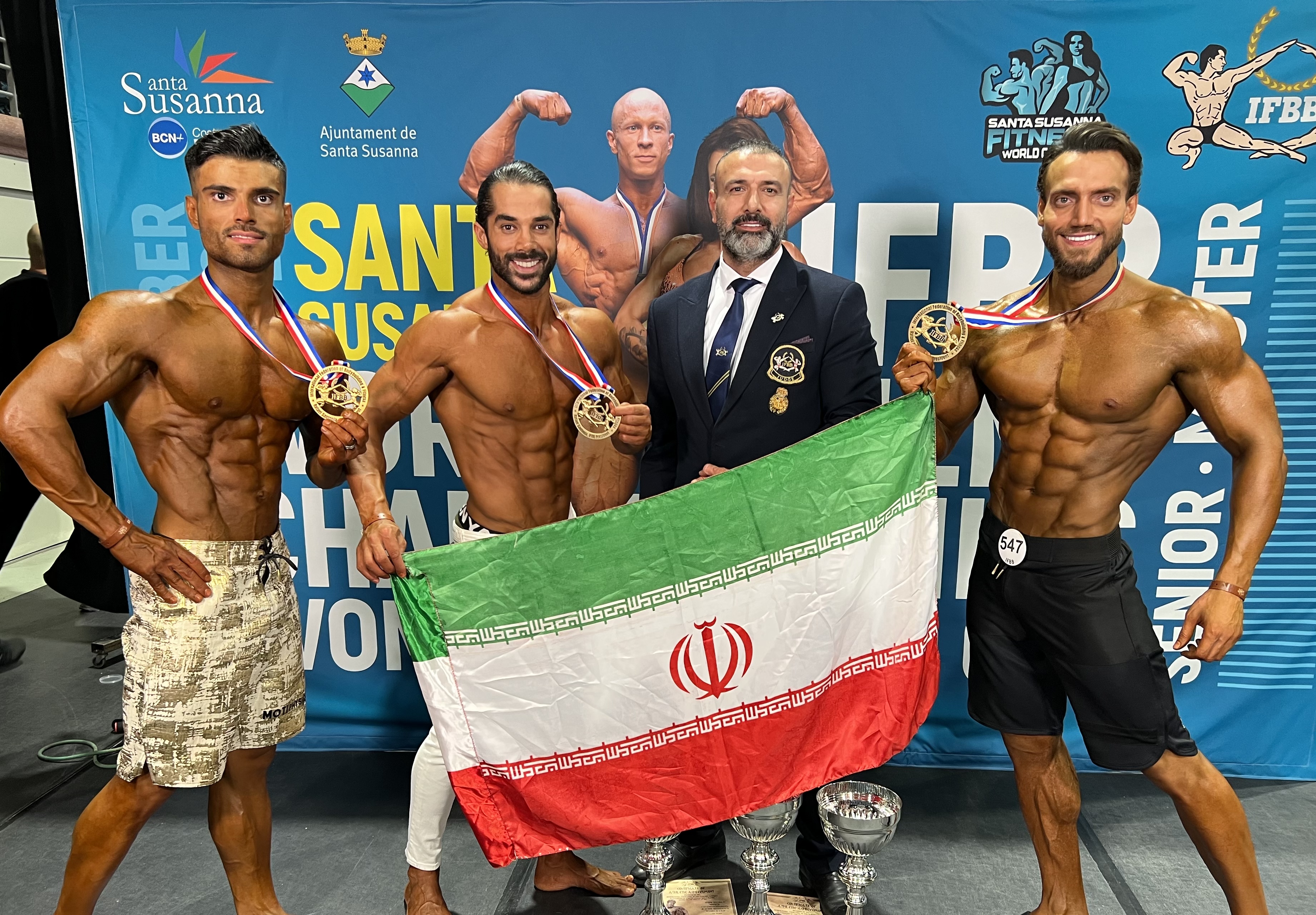 پرورش اندام قهرمانی جهان| پايان روز دوم با ٤ طلا و ٢ نقره برای ایران