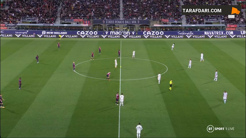 گل های بازی بولونیا 1-1 یوونتوس (سری آ - 2022/23)