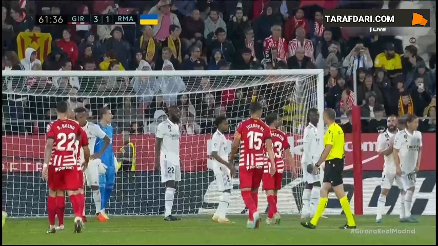گل چهارم و پوکر والنتین کاستیانوس مقابل رئال مادرید (ژیرونا 4-1 رئال مادرید)
