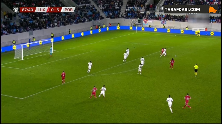 گل رافائل لیائو به لوکزامبورگ (لوکزامبورگ 0-6 پرتغال)