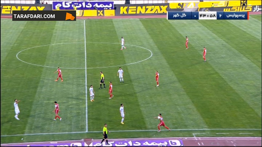 گل زیبای سعید صادقی به گل گهر (پرسپولیس 3-0 گل گهر)