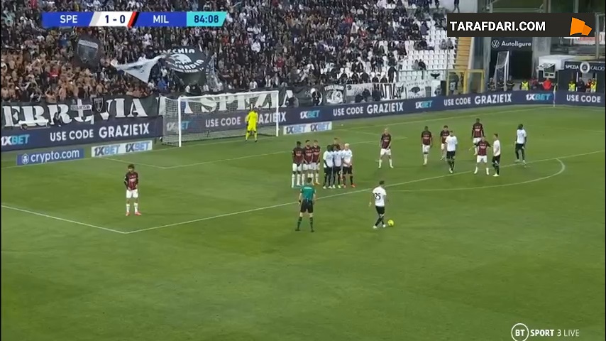 گل تماشایی سالواتوره اسپوزیتو به میلان (اسپتزیا 2-0 میلان)