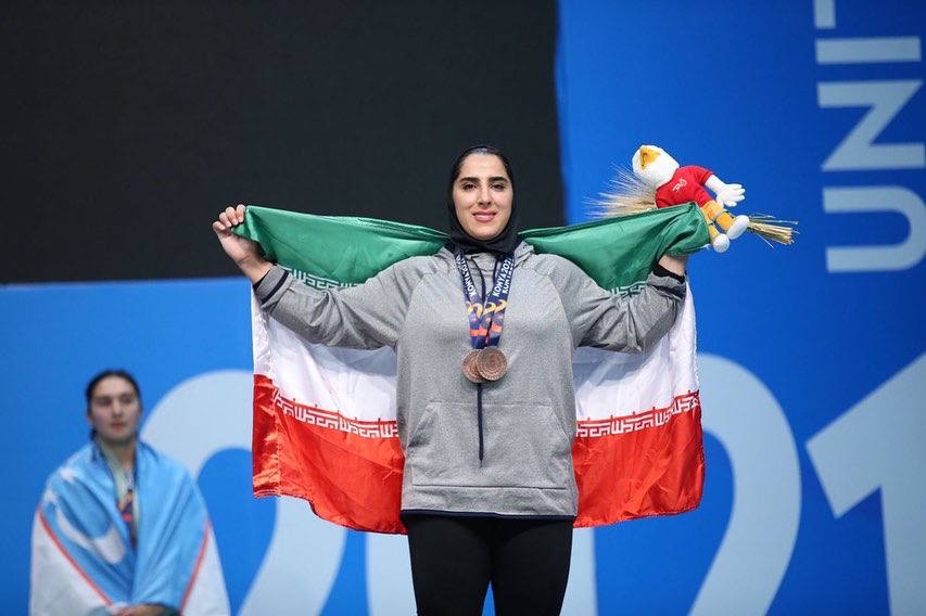 دختر پولادین ایران عضو کمیسیون ورزشکاران کنفدراسیون وزنهبرداری آسیا شد