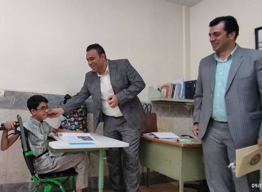 دیدار مدیران هیات پهلوانی استان تهران با کودکان استثنایی
