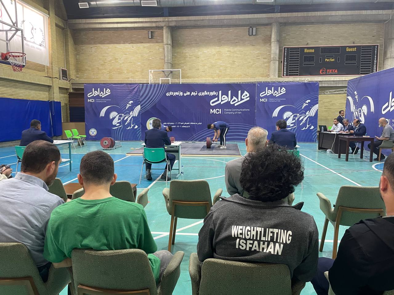 برگزاری رکوردگیری تیم ملی وزنه برداری در سه گروه
