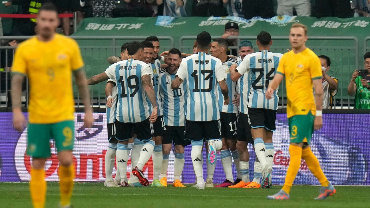 آرژانتین 2-0 استرالیا؛ مسی در بازی دوستانه هم از خیر رکورد نمی گذرد
