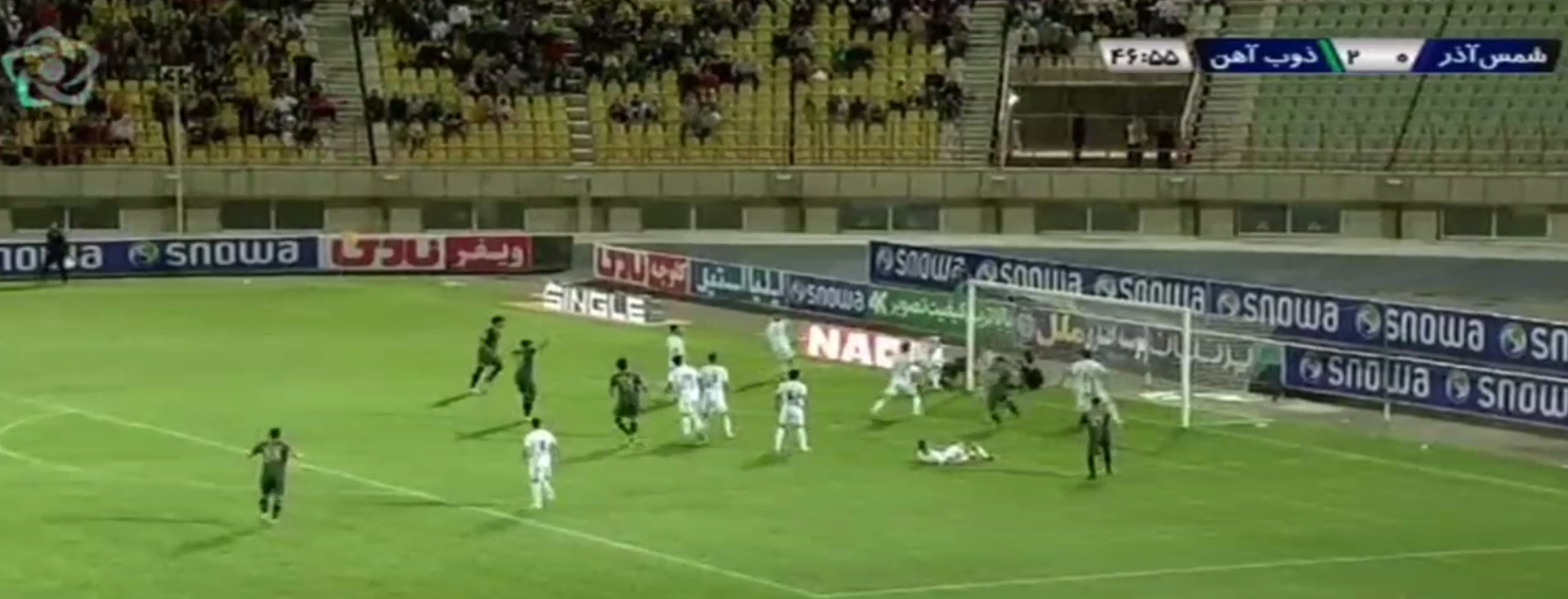اتفاق فوق العاده عجیب در دیدار شمس آذر و ذوب آهن / داور گل واضح شمس آذر را ندید! + فیلم