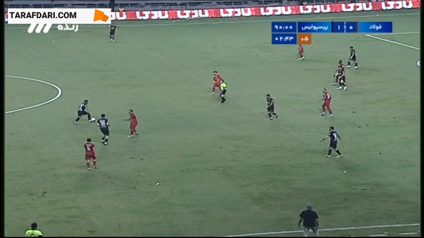 گل یاسین سلمانی به فولاد (فولاد 0-2 پرسپولیس) 