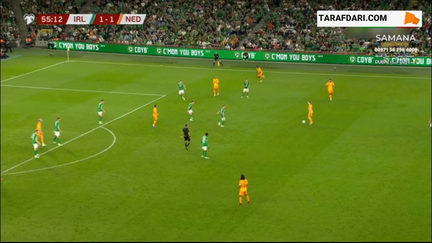 گل ووت وخهورست به ایرلند (ایرلند 1-2 هلند)