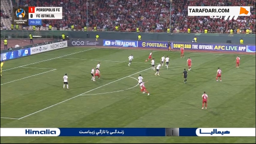 گل دوم سعید صادقی به استقلال تاجیکستان (پرسپولیس 2-0 استقلال تاجیکستان)
