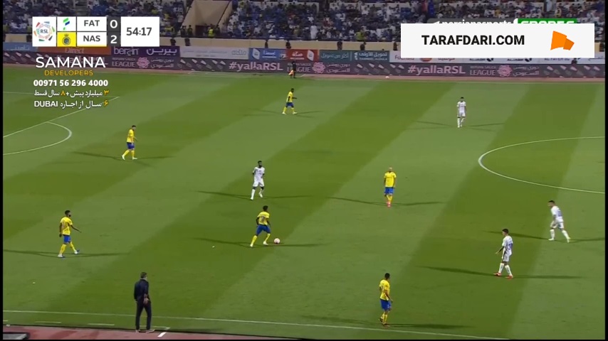 گل دوم کریستیانو رونالدو به الفتح روی بازی‌سازی زیبای بروزوویچ (الفتح 0-3 النصر)