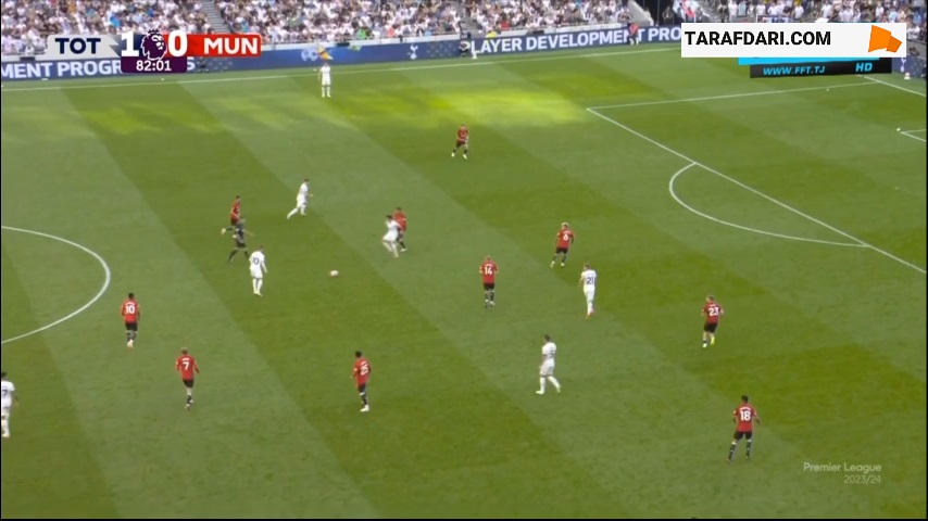 گل به خودی لیساندرو مارتینز مقابل تاتنهام (تاتنهام 2-0 منچستریونایتد)