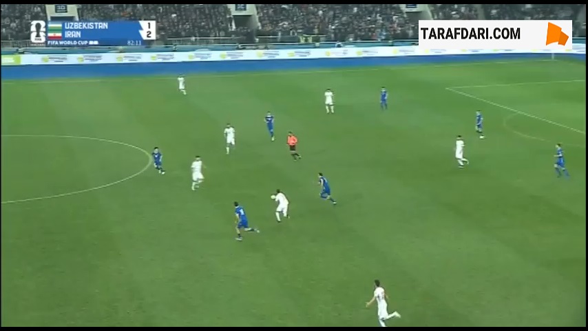 گل ایگور سرگیف به ایران (ازبکستان 2-2 ایران)
