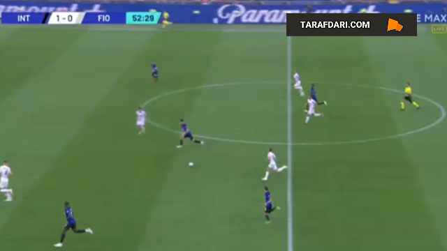 گل لائوتارو مارتینز به فیورنتینا (اینتر 2-0 فیورنتینا)