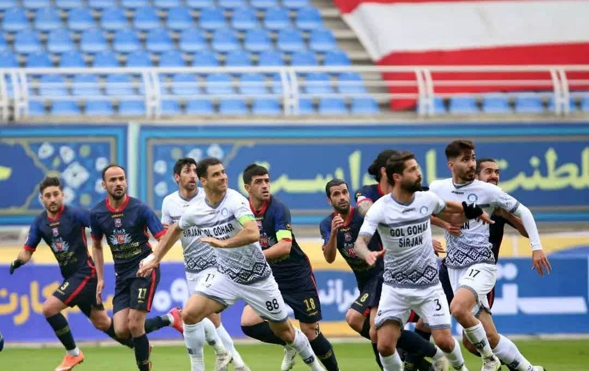 نساجی 0 - 1 گل گهر / سیرجانیها جای پرسپولیس را در جدول گرفتند!