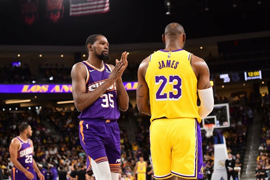 لبران جیمز و کوین دورنت