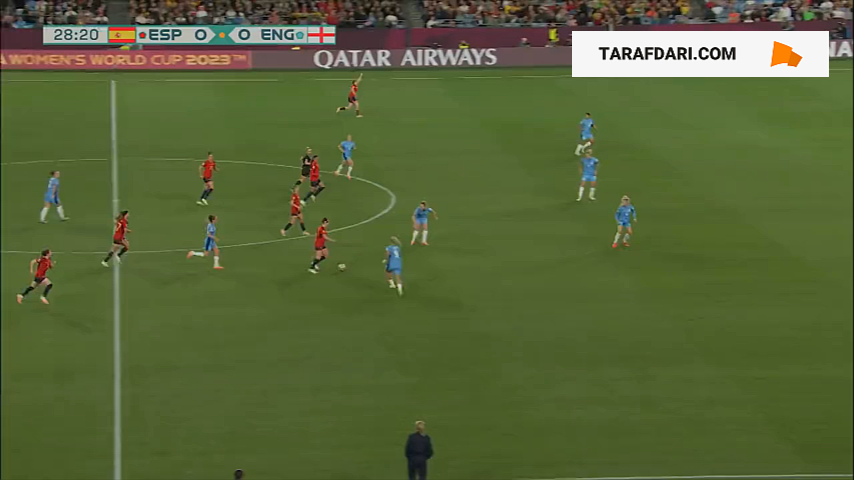 گل اولگا کارمونا به انگلیس (اسپانیا 1-0 انگلیس)