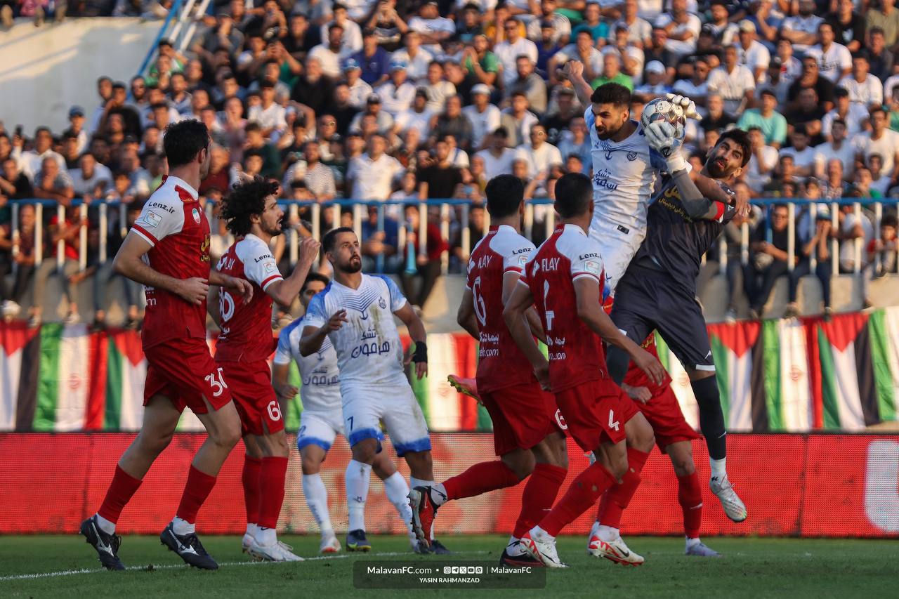 امید گل پرسپولیس مقابل ملوان