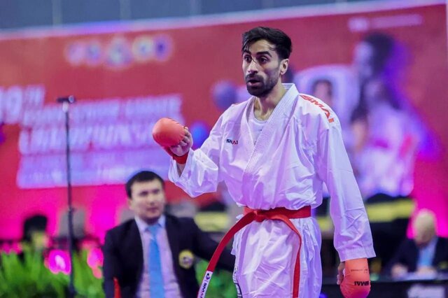 بهنام دهقانزاده و آتوسا گلشادنژاد در کاراته قهرمانی آسیا طلا گرفتند