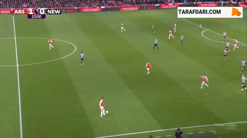گل کای هاورتس به نیوکاسل (آرسنال 2-0 نیوکاسل)