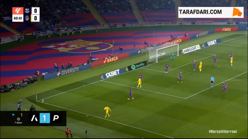 گل جرارد مورنو به بارسلونا (بارسلونا 0-1 ویارئال)