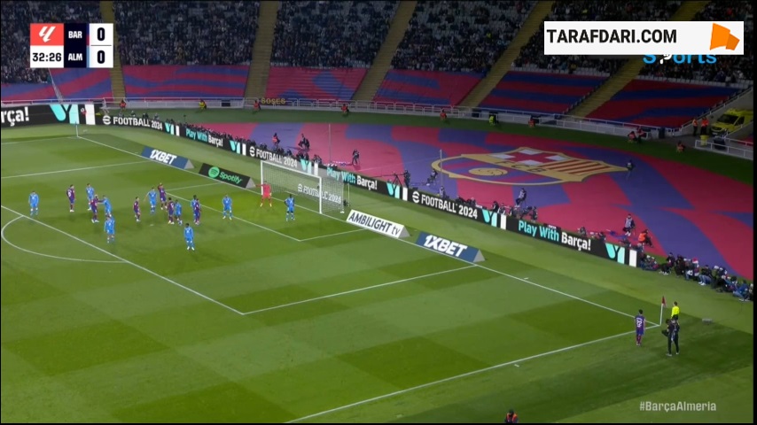 گل رافینیا به آلمریا (بارسلونا 1-0 آلمریا)