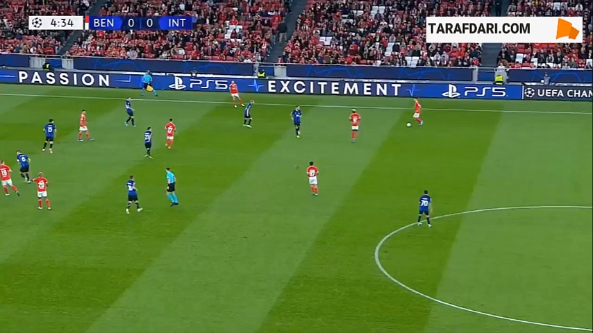 گل ژائو ماریو به اینتر (بنفیکا 1-0 اینتر)