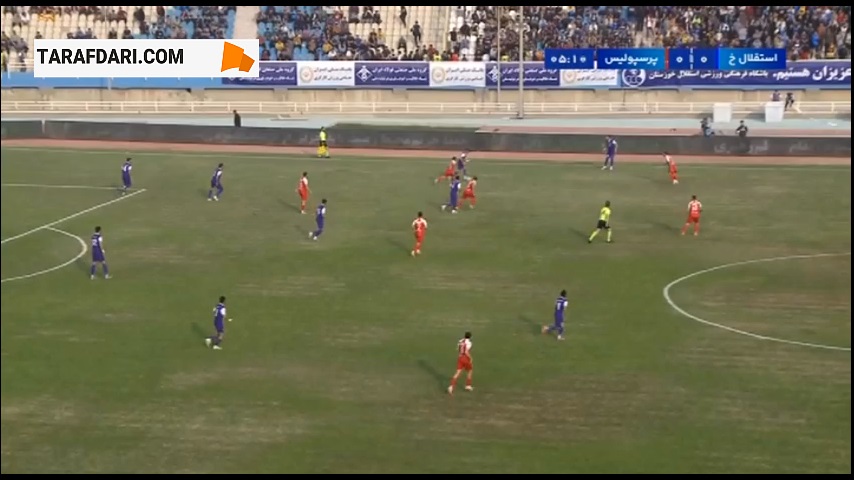 گل آقایی پور به پرسپولیس روی دفع ناقص بیرانوند (استقلال خوزستان 1-0 پرسپولیس)