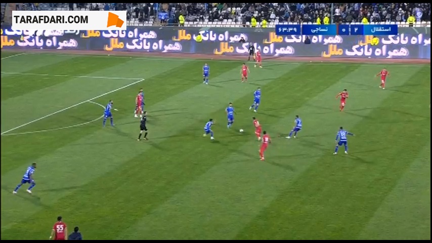 گل آرمان رمضانی به نساجی (استقلال 3-0 نساجی)