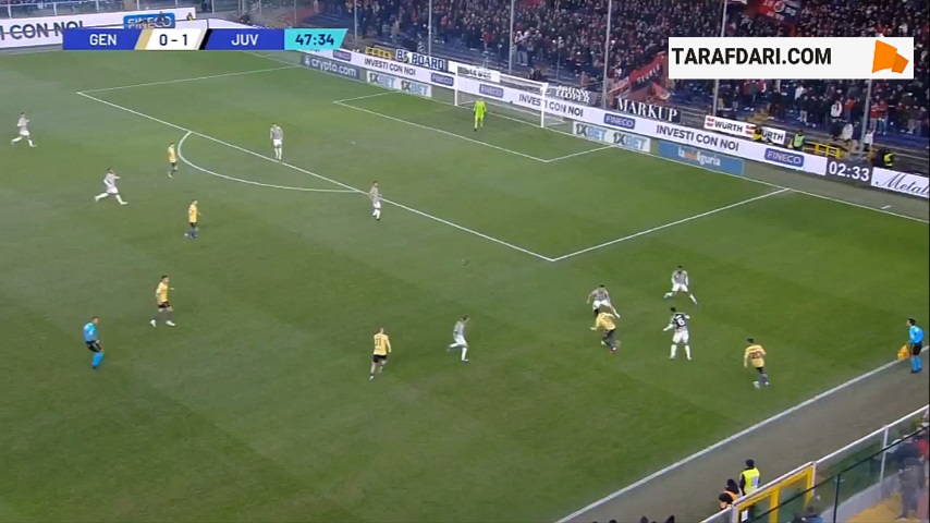 گل آلبرت گودموندسون به یوونتوس  (جنوا 1-1 یوونتوس)