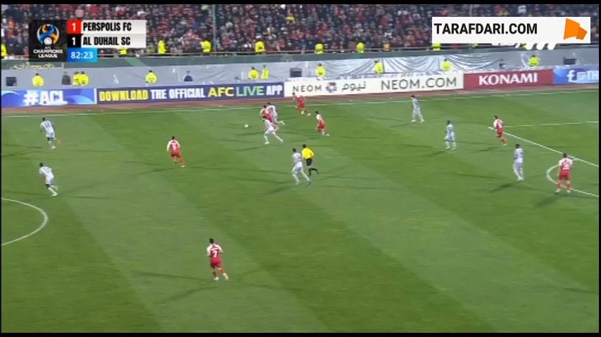 گل اولونگا به پرسپولیس (پرسپولیس 1-2 الدحیل)
