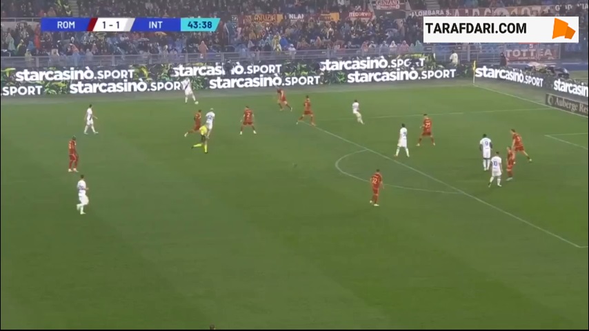 گل استفان الشعراوی به اینتر (آاس رم 2-1 اینتر)