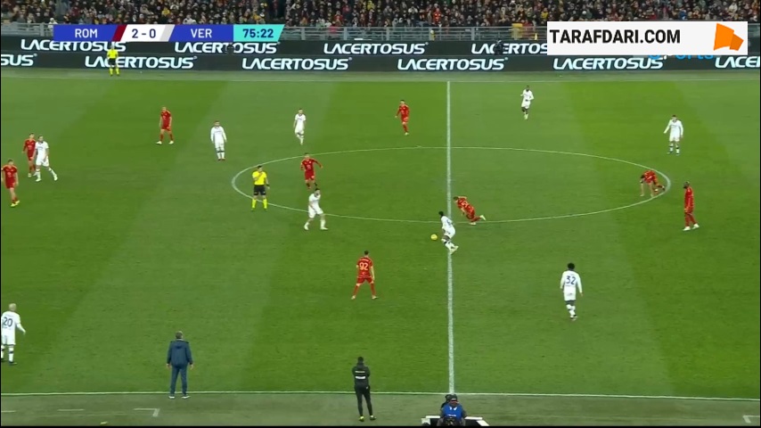 گل استثنایی مایکل فولورونشو به رم (آاس رم 2-1 هلاس ورونا)