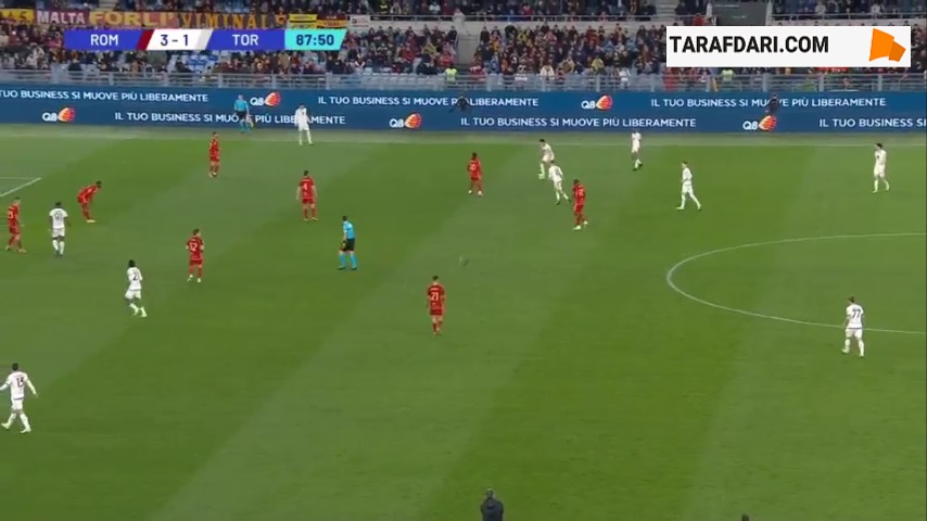 گل به خودی دین هویسن مقابل تورینو (آاس رم 3-2 تورینو)