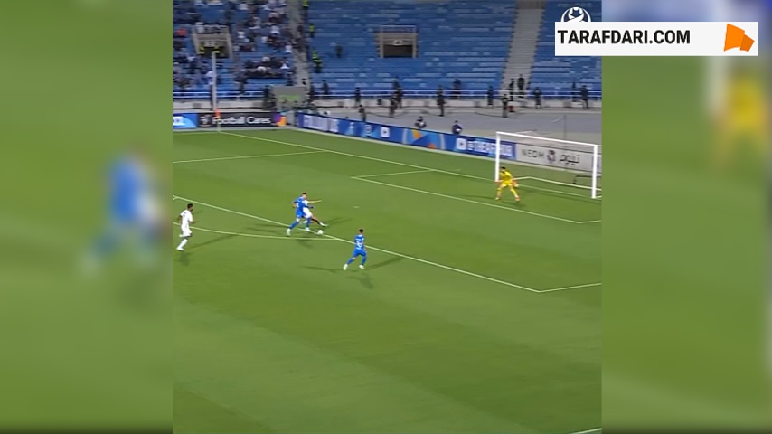 سیو استثنایی حسین خطیر مقابل الهلال (الهلال - نساجی)